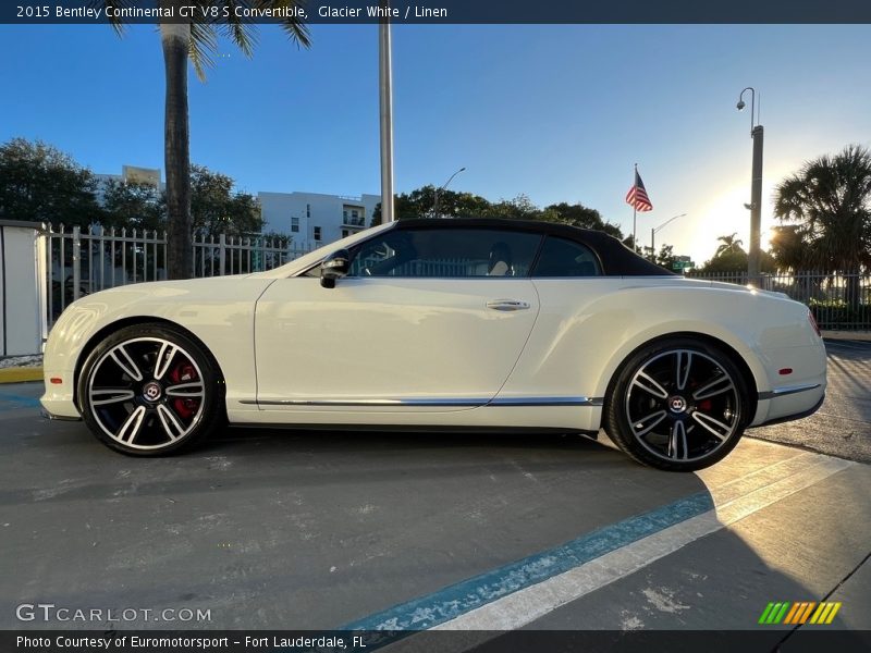 Glacier White / Linen 2015 Bentley Continental GT V8 S Convertible