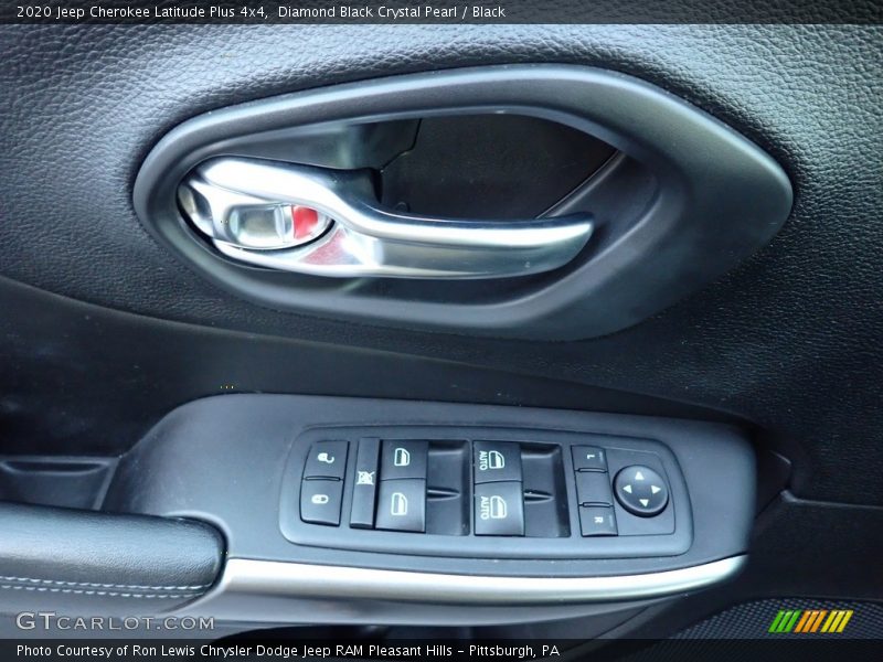 Diamond Black Crystal Pearl / Black 2020 Jeep Cherokee Latitude Plus 4x4