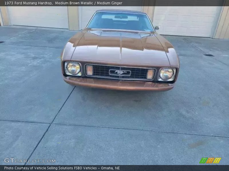 Medium Brown Metallic / Medium Ginger 1973 Ford Mustang Hardtop