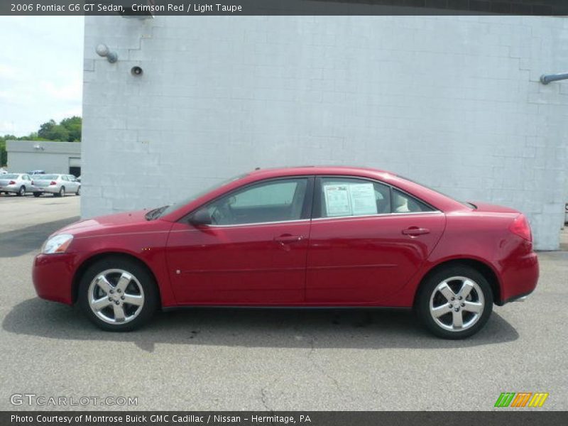 Crimson Red / Light Taupe 2006 Pontiac G6 GT Sedan