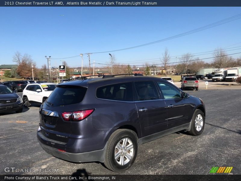 Atlantis Blue Metallic / Dark Titanium/Light Titanium 2013 Chevrolet Traverse LT AWD