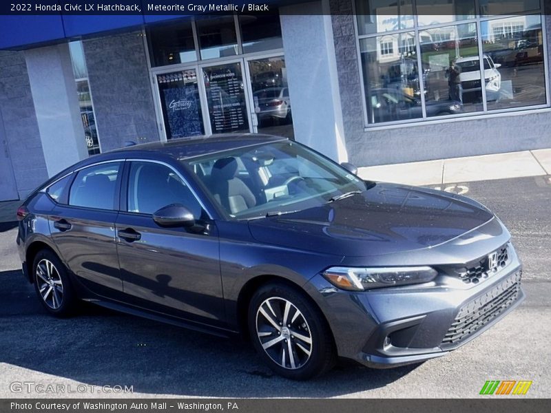 Meteorite Gray Metallic / Black 2022 Honda Civic LX Hatchback