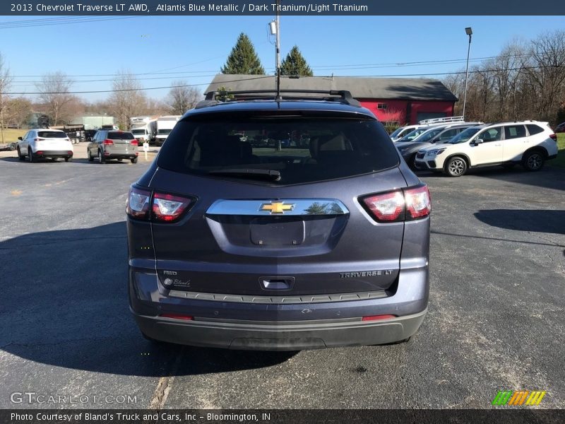 Atlantis Blue Metallic / Dark Titanium/Light Titanium 2013 Chevrolet Traverse LT AWD