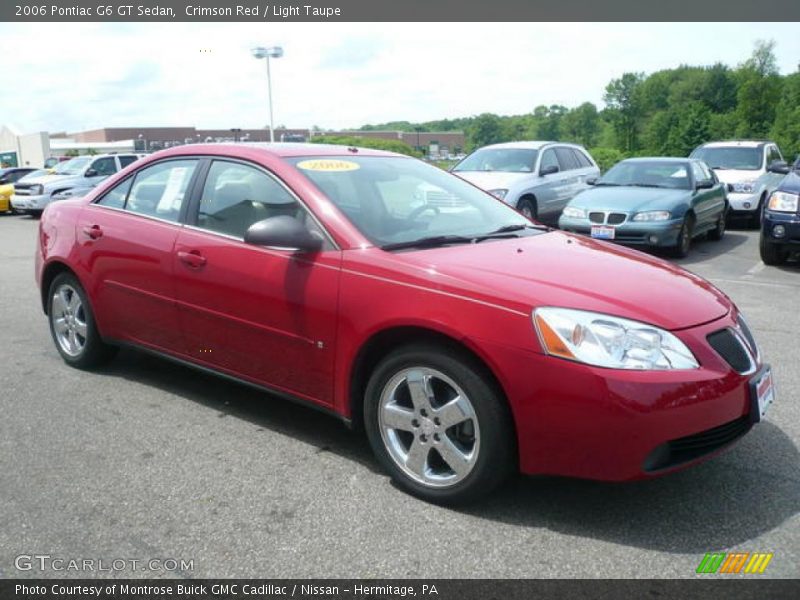 Crimson Red / Light Taupe 2006 Pontiac G6 GT Sedan