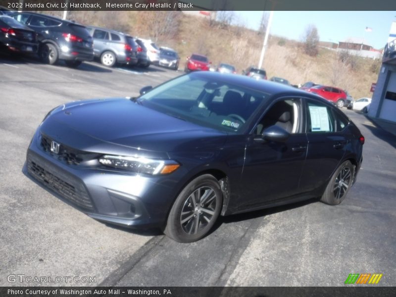 Meteorite Gray Metallic / Black 2022 Honda Civic LX Hatchback