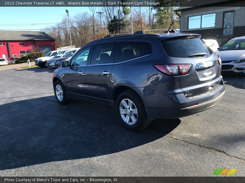 Atlantis Blue Metallic / Dark Titanium/Light Titanium 2013 Chevrolet Traverse LT AWD