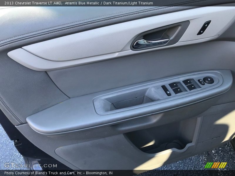 Atlantis Blue Metallic / Dark Titanium/Light Titanium 2013 Chevrolet Traverse LT AWD