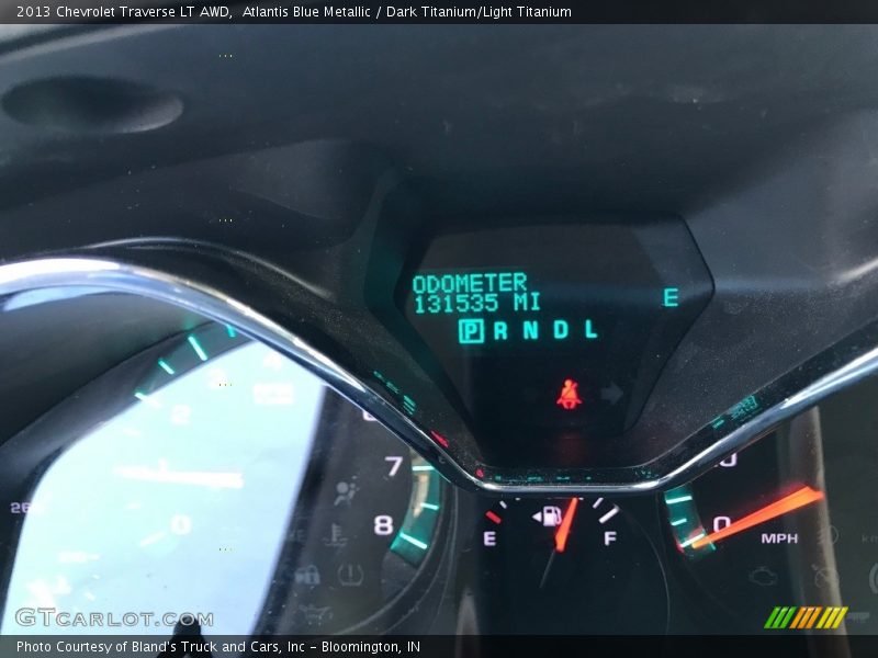 Atlantis Blue Metallic / Dark Titanium/Light Titanium 2013 Chevrolet Traverse LT AWD