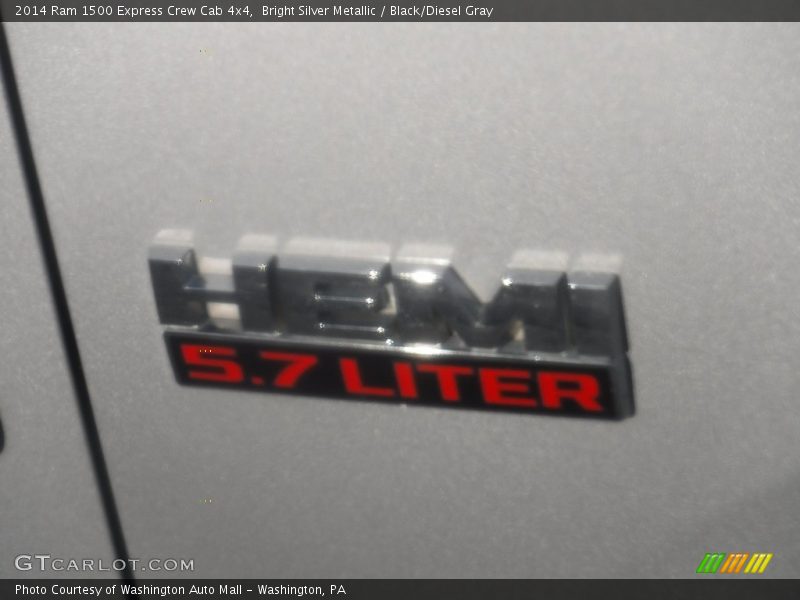 Bright Silver Metallic / Black/Diesel Gray 2014 Ram 1500 Express Crew Cab 4x4
