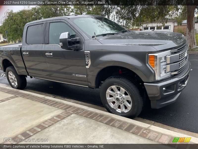 Magnetic / Black 2017 Ford F250 Super Duty Platinum Crew Cab 4x4