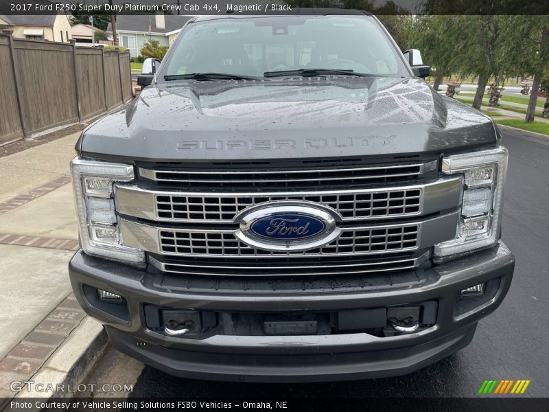 Magnetic / Black 2017 Ford F250 Super Duty Platinum Crew Cab 4x4