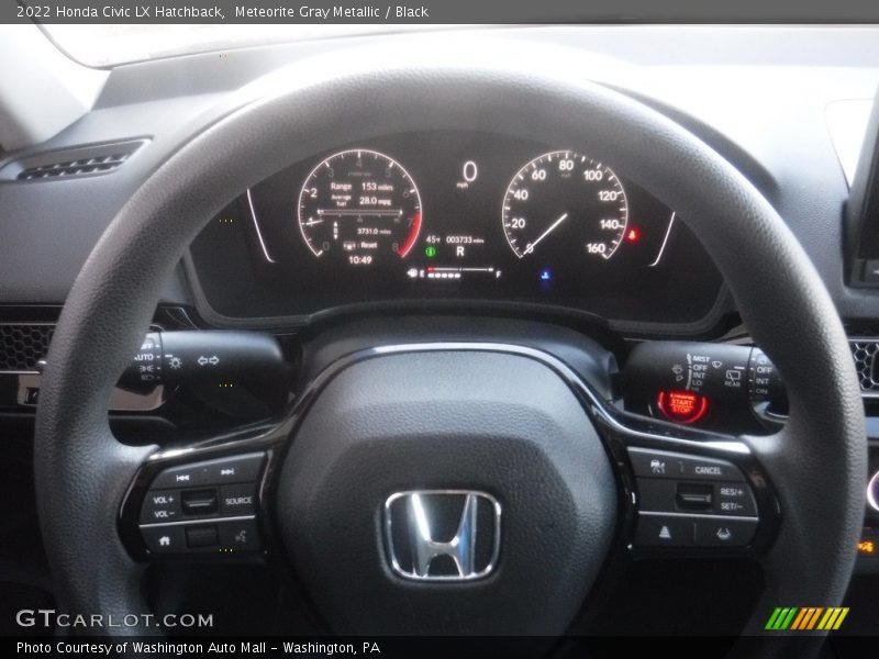 Meteorite Gray Metallic / Black 2022 Honda Civic LX Hatchback