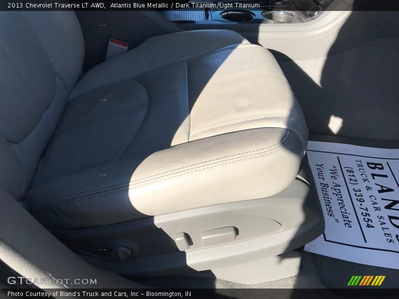 Atlantis Blue Metallic / Dark Titanium/Light Titanium 2013 Chevrolet Traverse LT AWD