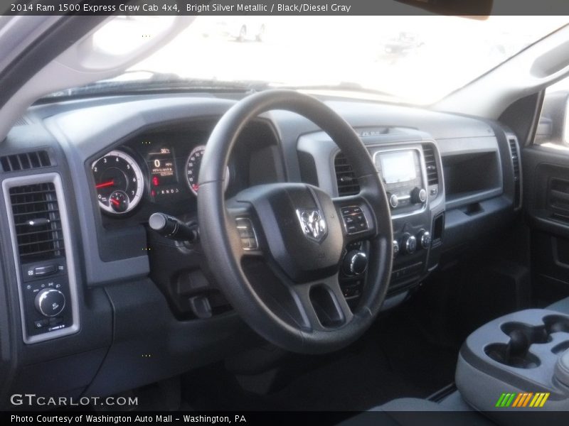 Bright Silver Metallic / Black/Diesel Gray 2014 Ram 1500 Express Crew Cab 4x4