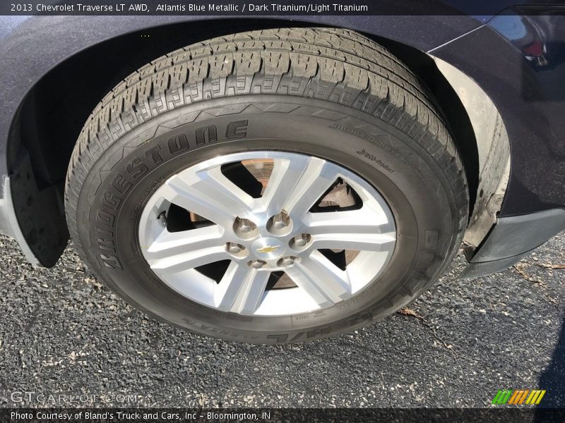 Atlantis Blue Metallic / Dark Titanium/Light Titanium 2013 Chevrolet Traverse LT AWD