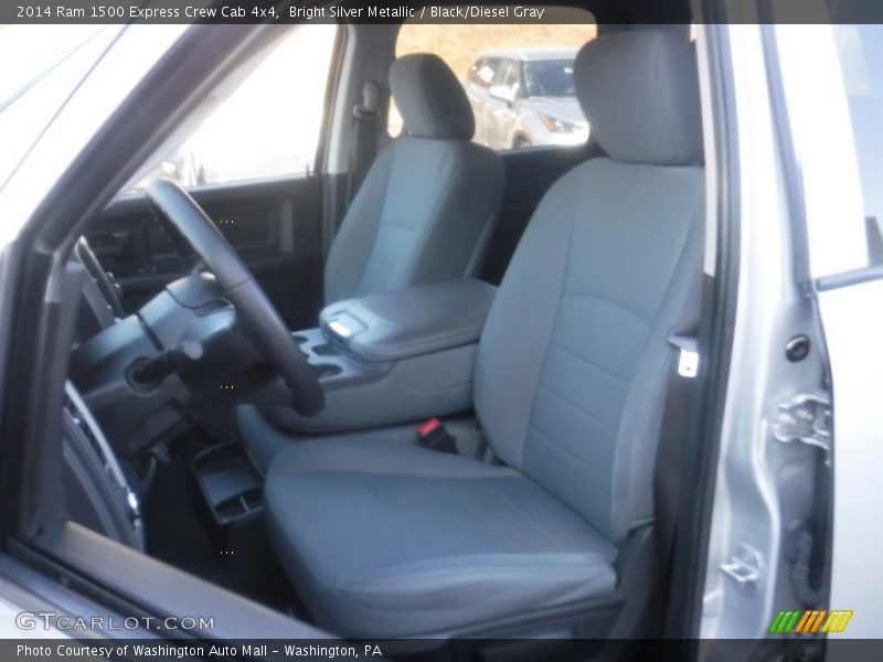 Bright Silver Metallic / Black/Diesel Gray 2014 Ram 1500 Express Crew Cab 4x4