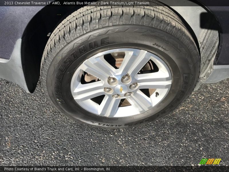 Atlantis Blue Metallic / Dark Titanium/Light Titanium 2013 Chevrolet Traverse LT AWD