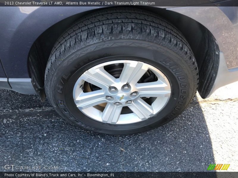Atlantis Blue Metallic / Dark Titanium/Light Titanium 2013 Chevrolet Traverse LT AWD