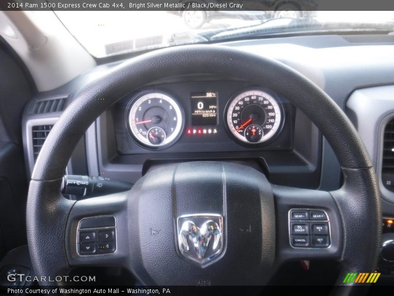 Bright Silver Metallic / Black/Diesel Gray 2014 Ram 1500 Express Crew Cab 4x4
