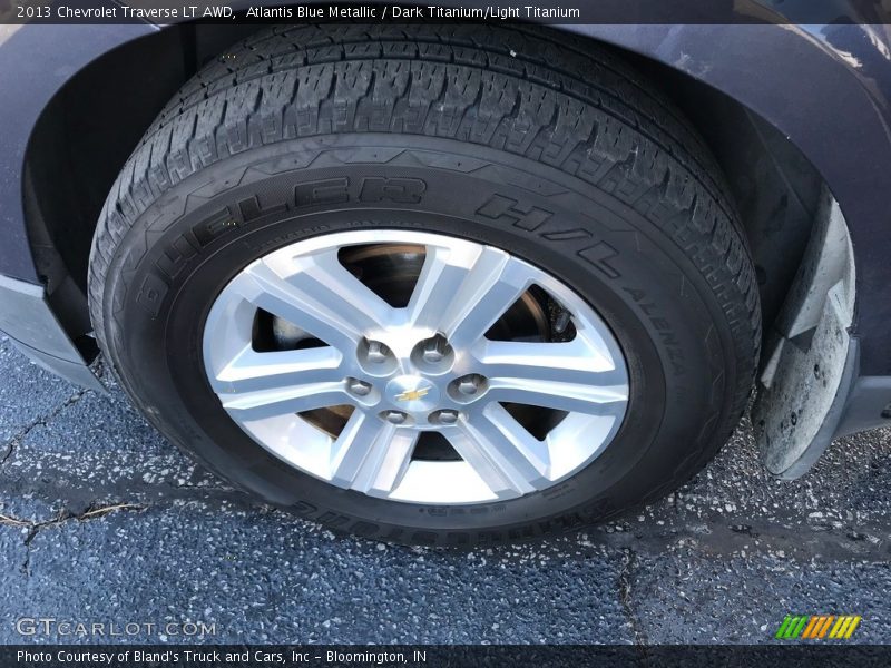 Atlantis Blue Metallic / Dark Titanium/Light Titanium 2013 Chevrolet Traverse LT AWD