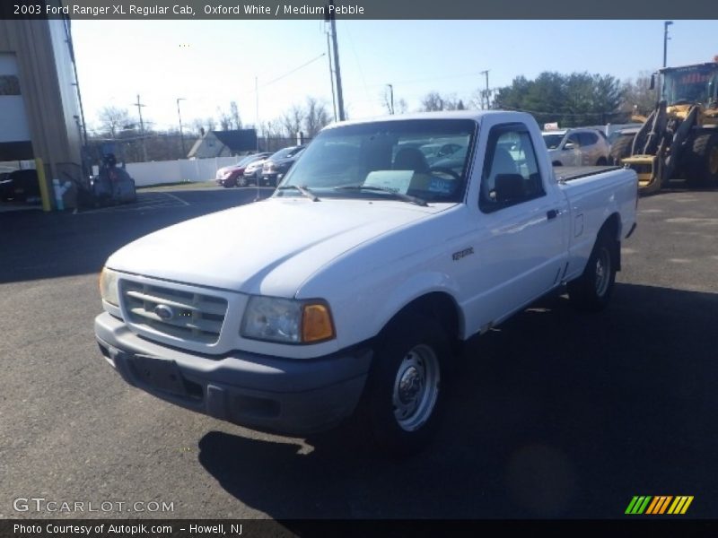 Oxford White / Medium Pebble 2003 Ford Ranger XL Regular Cab