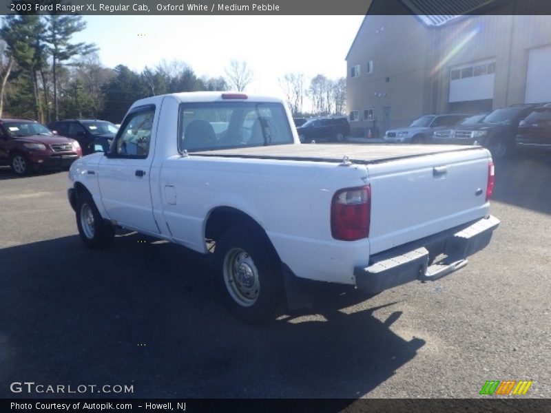 Oxford White / Medium Pebble 2003 Ford Ranger XL Regular Cab