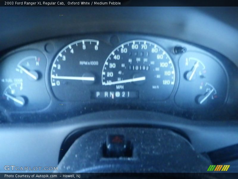 Oxford White / Medium Pebble 2003 Ford Ranger XL Regular Cab
