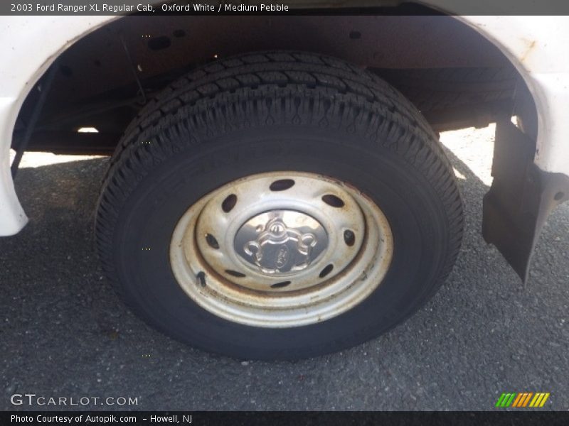 Oxford White / Medium Pebble 2003 Ford Ranger XL Regular Cab