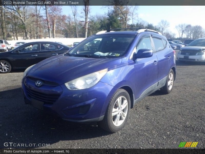 Iris Blue / Taupe 2012 Hyundai Tucson GLS AWD