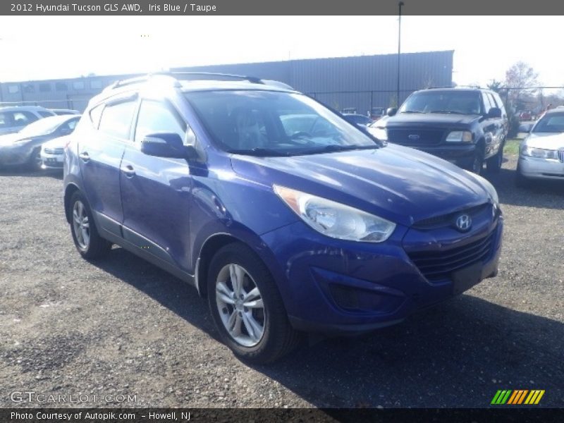 Iris Blue / Taupe 2012 Hyundai Tucson GLS AWD