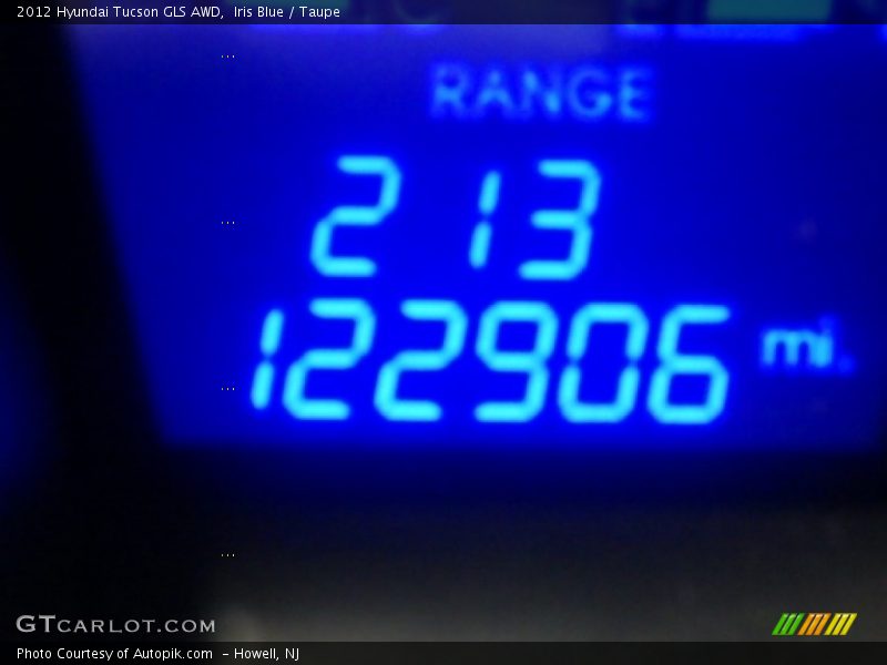Iris Blue / Taupe 2012 Hyundai Tucson GLS AWD