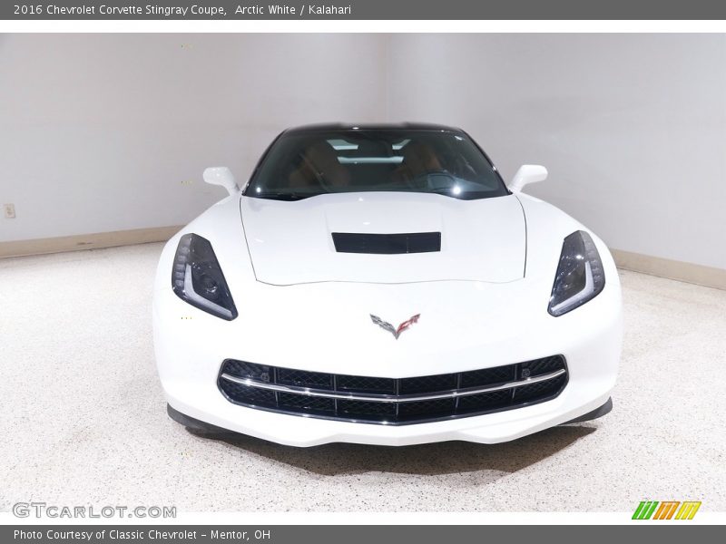 Arctic White / Kalahari 2016 Chevrolet Corvette Stingray Coupe