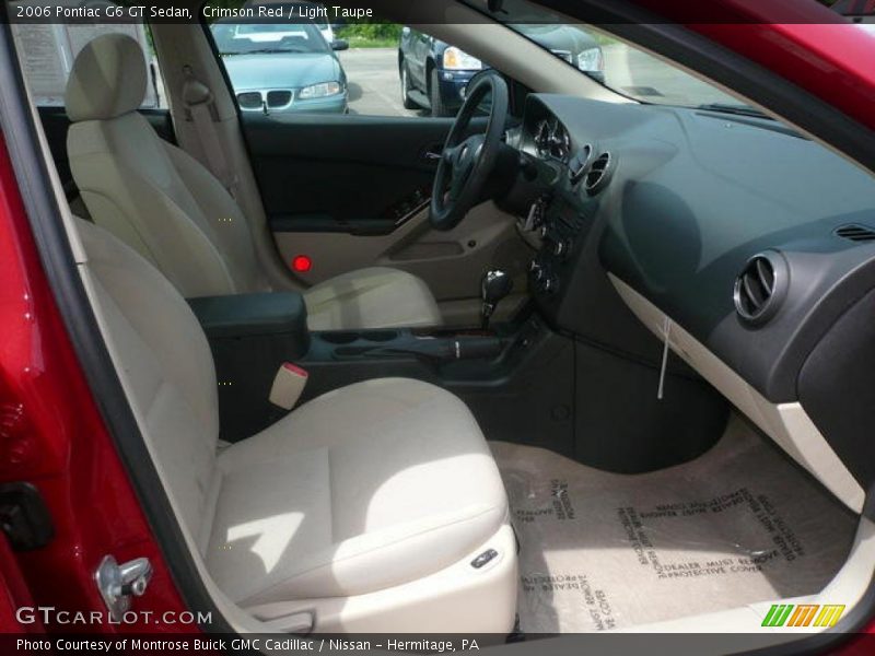 Crimson Red / Light Taupe 2006 Pontiac G6 GT Sedan