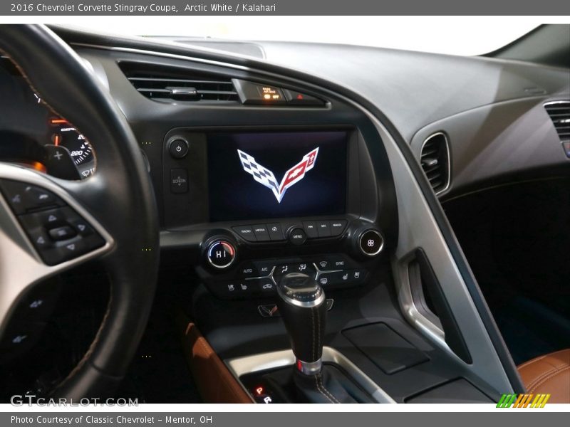 Arctic White / Kalahari 2016 Chevrolet Corvette Stingray Coupe