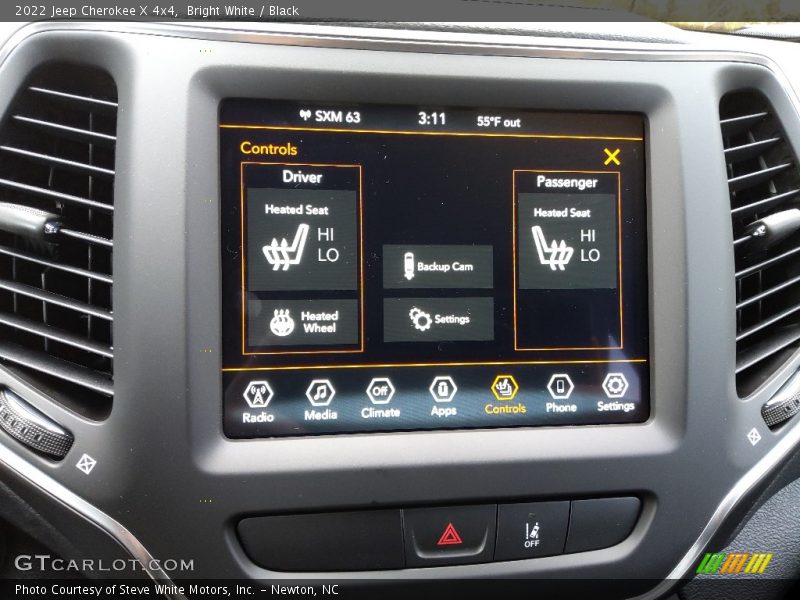 Bright White / Black 2022 Jeep Cherokee X 4x4