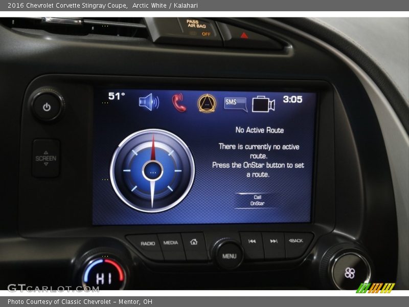 Arctic White / Kalahari 2016 Chevrolet Corvette Stingray Coupe