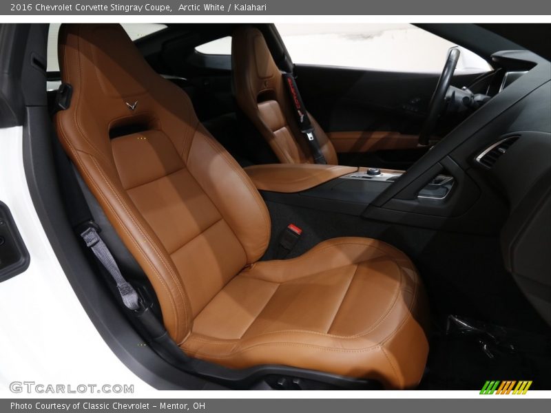 Arctic White / Kalahari 2016 Chevrolet Corvette Stingray Coupe