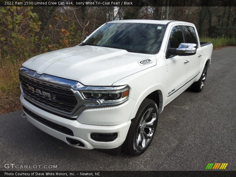 Ivory White Tri-Coat Pearl / Black 2022 Ram 1500 Limited Crew Cab 4x4