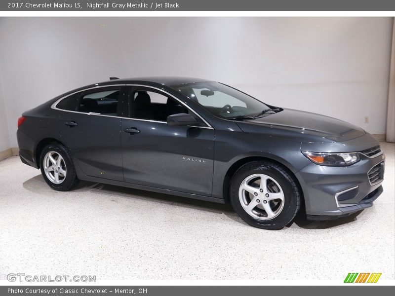 Nightfall Gray Metallic / Jet Black 2017 Chevrolet Malibu LS