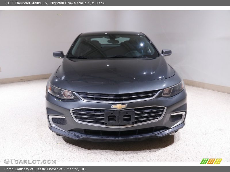 Nightfall Gray Metallic / Jet Black 2017 Chevrolet Malibu LS