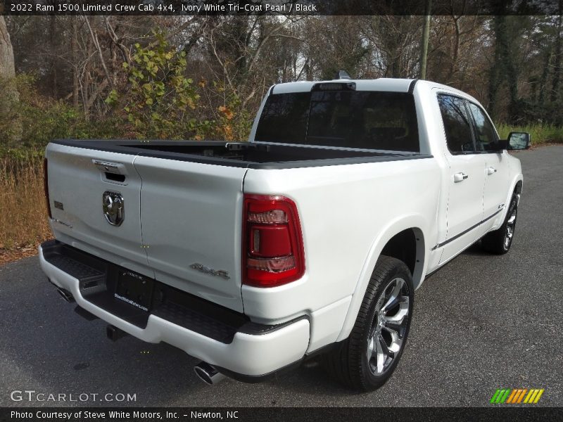 Ivory White Tri-Coat Pearl / Black 2022 Ram 1500 Limited Crew Cab 4x4