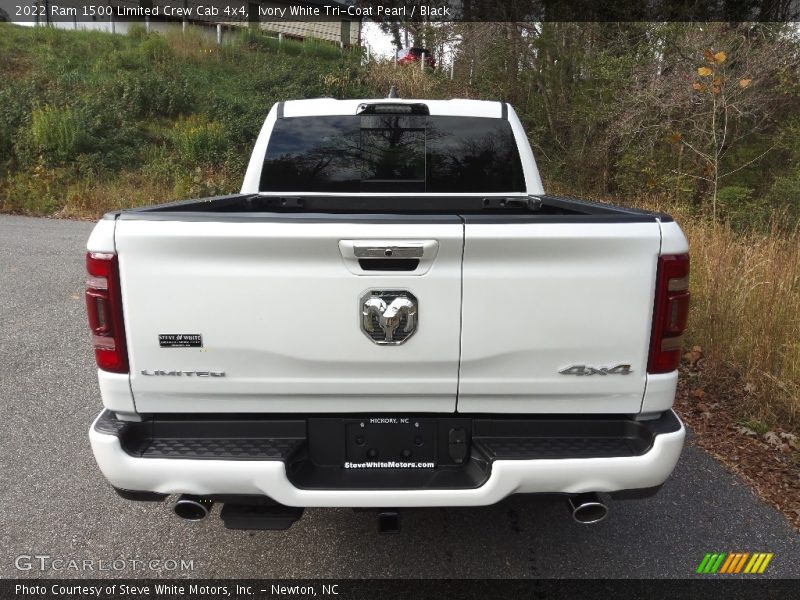 Ivory White Tri-Coat Pearl / Black 2022 Ram 1500 Limited Crew Cab 4x4