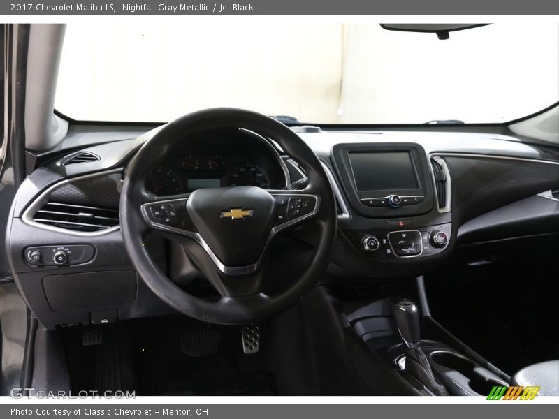 Nightfall Gray Metallic / Jet Black 2017 Chevrolet Malibu LS