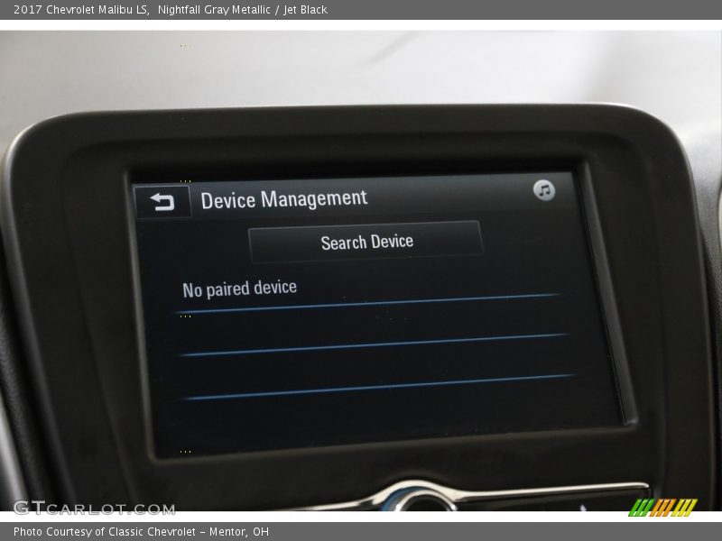 Nightfall Gray Metallic / Jet Black 2017 Chevrolet Malibu LS