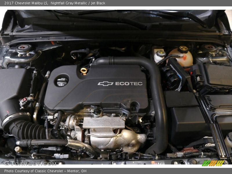 Nightfall Gray Metallic / Jet Black 2017 Chevrolet Malibu LS