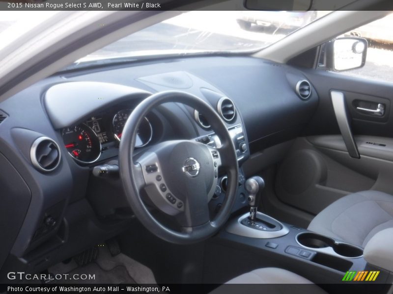 Pearl White / Black 2015 Nissan Rogue Select S AWD