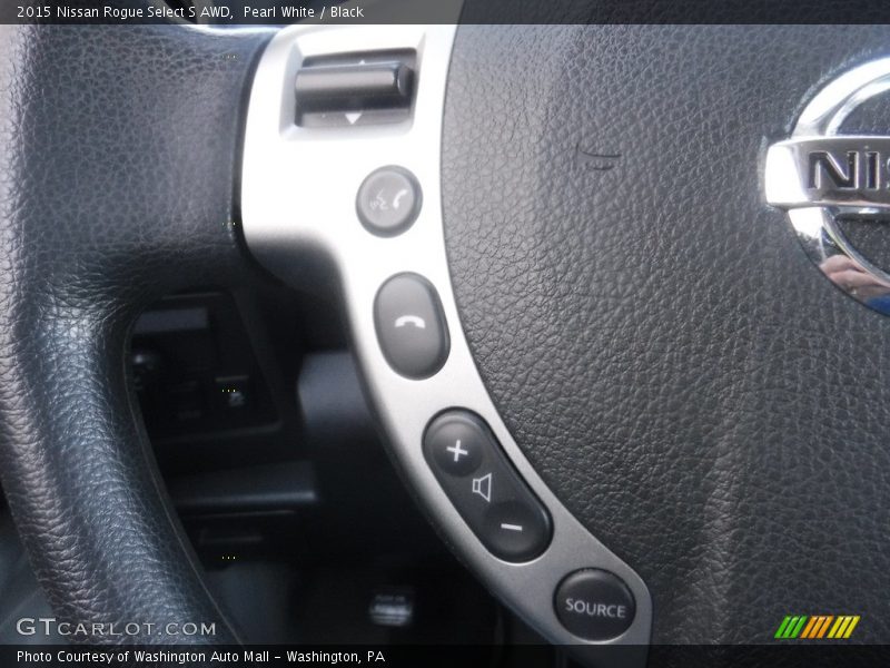 Pearl White / Black 2015 Nissan Rogue Select S AWD