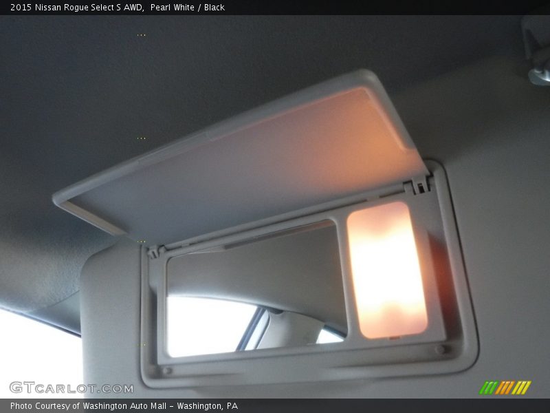 Pearl White / Black 2015 Nissan Rogue Select S AWD