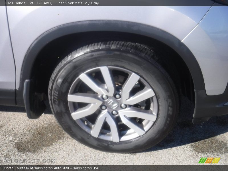 Lunar Silver Metallic / Gray 2021 Honda Pilot EX-L AWD