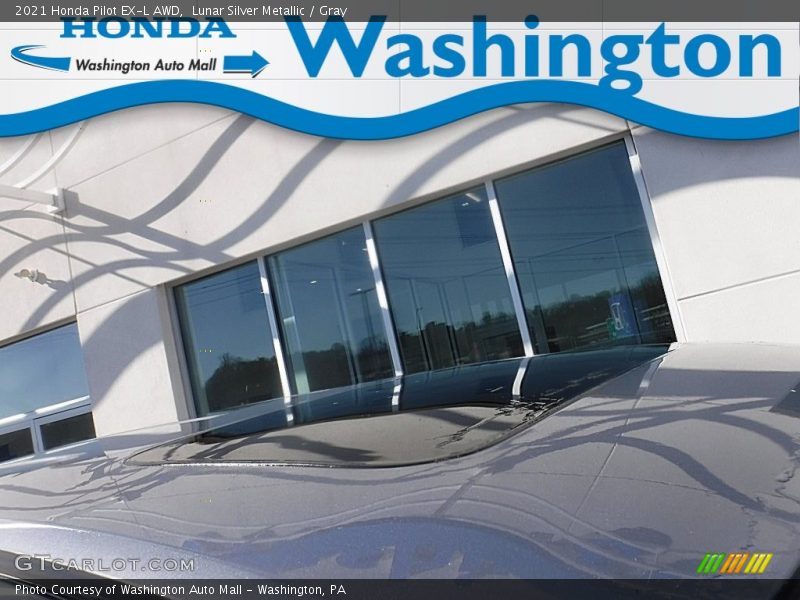 Lunar Silver Metallic / Gray 2021 Honda Pilot EX-L AWD